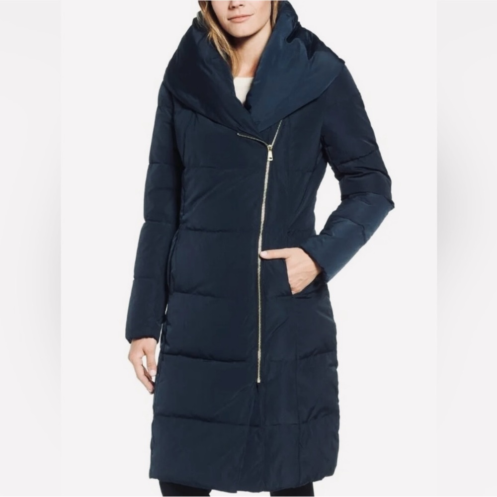 COLE HAAN Portrait Collar Puffer Coat-Like New Condition!